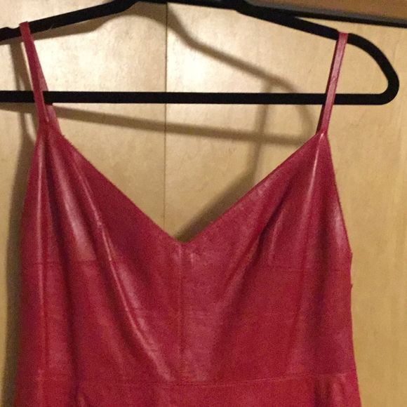 Valentino leather red dress - Picture 2 of 15